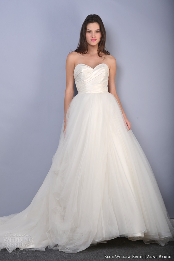 blue willow anne barge wedding dresses spring 2014 adagio strapless ball gown