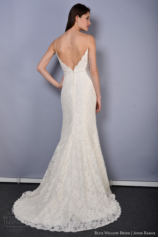 blue willow bride wedding dresses spring 2014 sonata mermaid slip dress corded lace back train