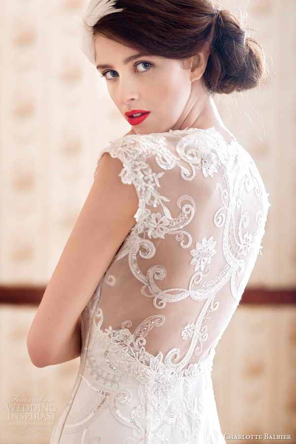 charlotte balbier 2014 beaullea wedding dress illusion back charlotte balbier 2014 beaullea wedding dress illusion back