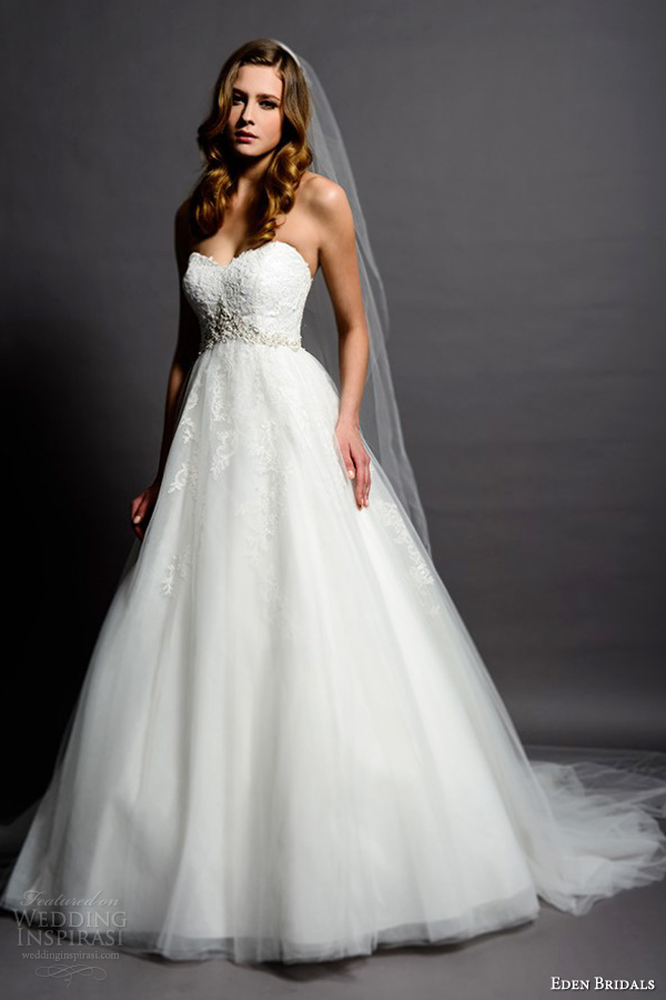 eden bridals 2013 black label bl058 strapless romantic ball gown