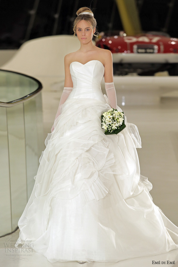 eme di eme wedding dresses 2014 bridal cipro strapless ball gown