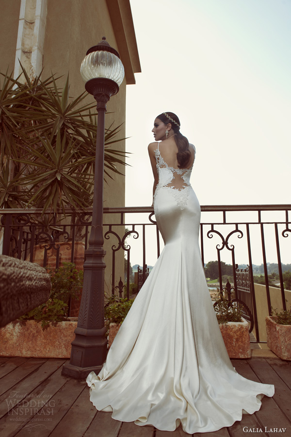 galia lahav 2014 bridal collection saffron wedding dress straps illusion back