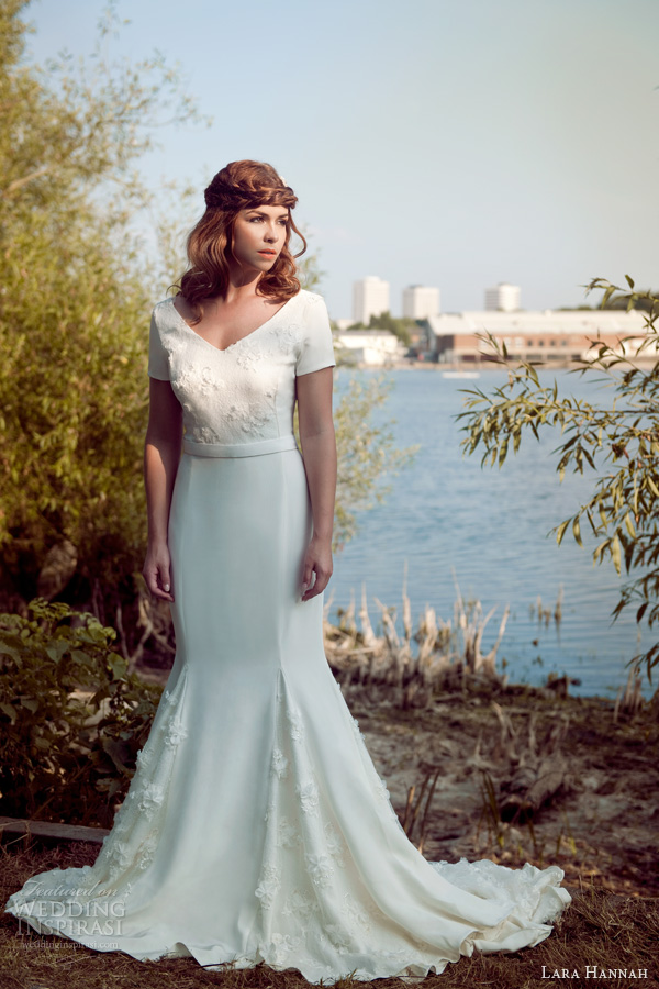 lara hannah 2014 magic circle bridal infinity wedding dress sleeves photo shoot