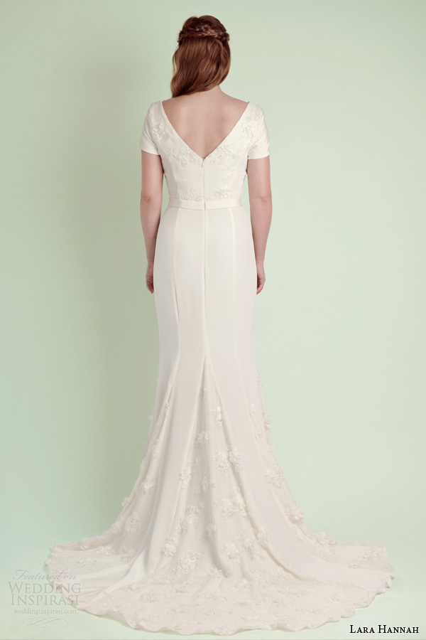lara hannah wedding dresses 2014 infinity gown sleeves godet skirt back train lara hannah wedding dresses 2014 infinity gown sleeves godet skirt back train