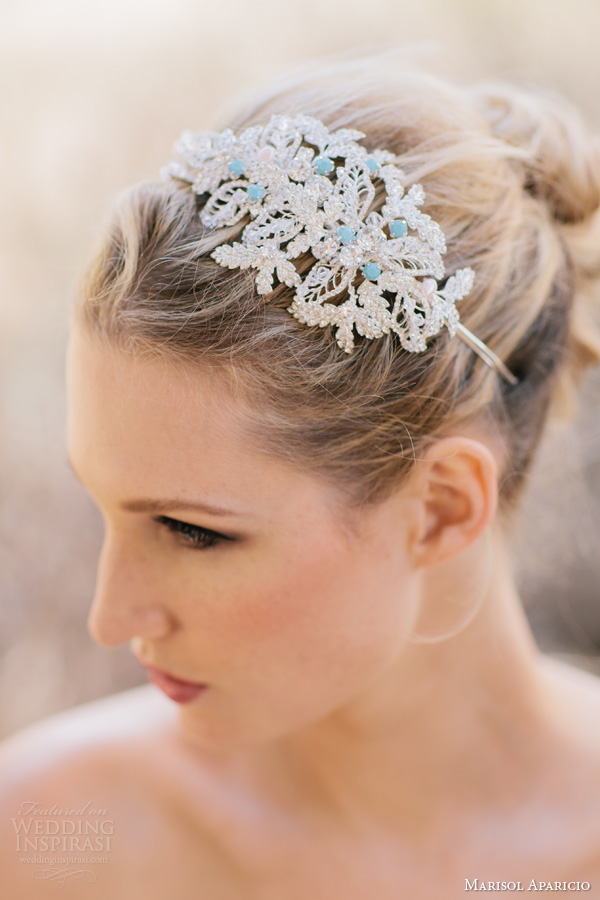 marisol aparicio bridal accessories fall 2013 encrusted headband something blue