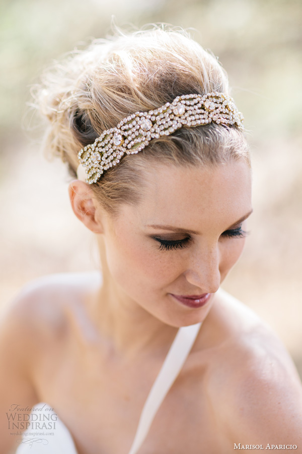 marisol aparicio fall 2013 gold headband sash