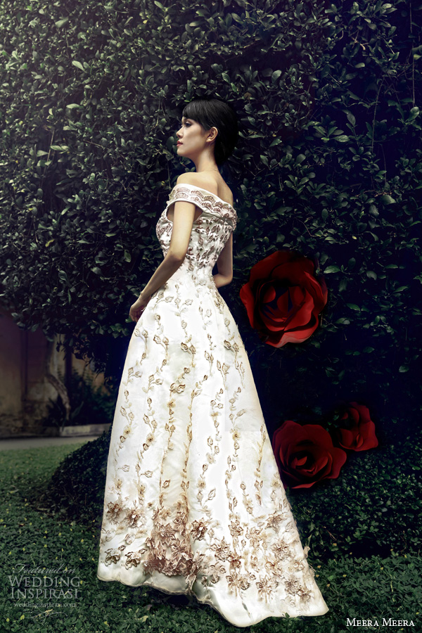 meera meera bridal 2013 simple lace off shoulder wedding dress meera meera bridal 2013 simple lace off shoulder wedding dress