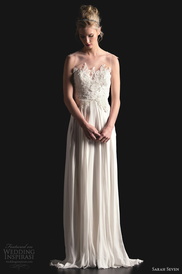 sarah seven 2014 the violet hour wedding dress illusion neckline