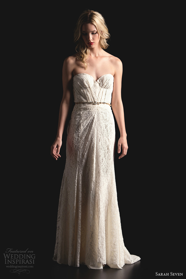 sarah seven wedding dresses spring 2014 french 75 strapless gown