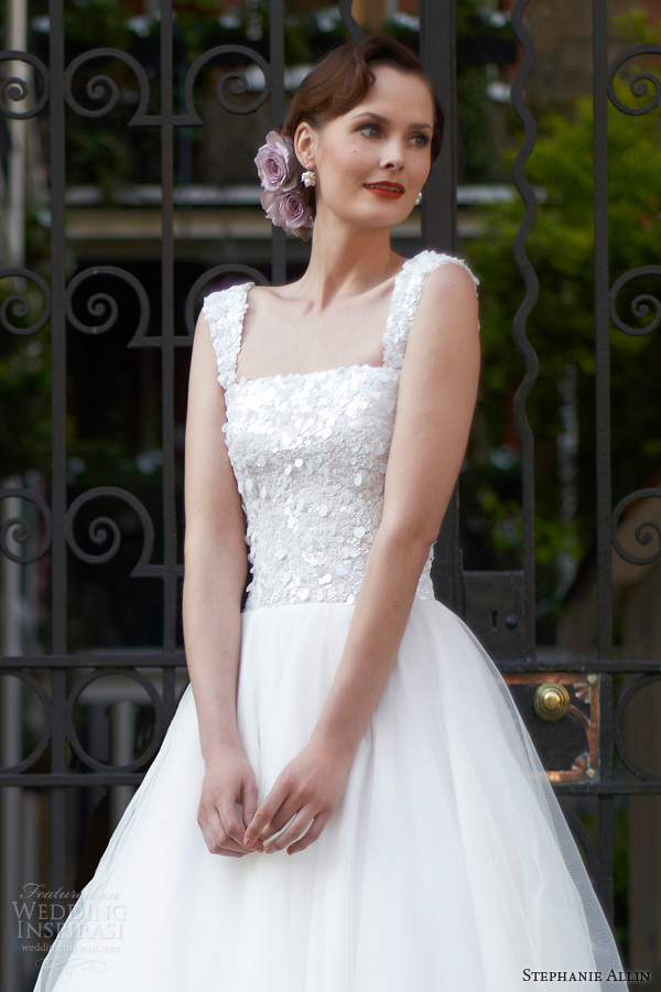 stephanie allin 2014 maisy wedding dress straps bodice sequins beads stephanie allin 2014 maisy wedding dress straps bodice sequins beads