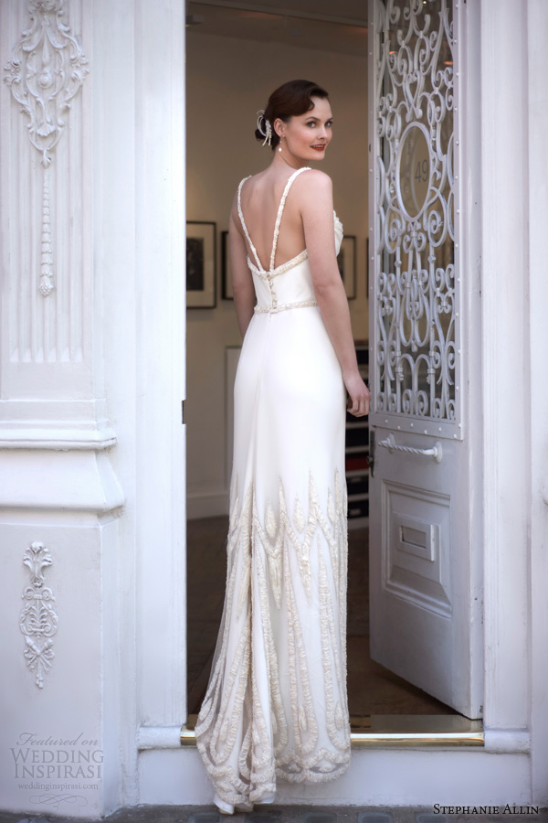stephanie allin bridal 2014 paris wedding dress back train stephanie allin bridal 2014 paris wedding dress back train