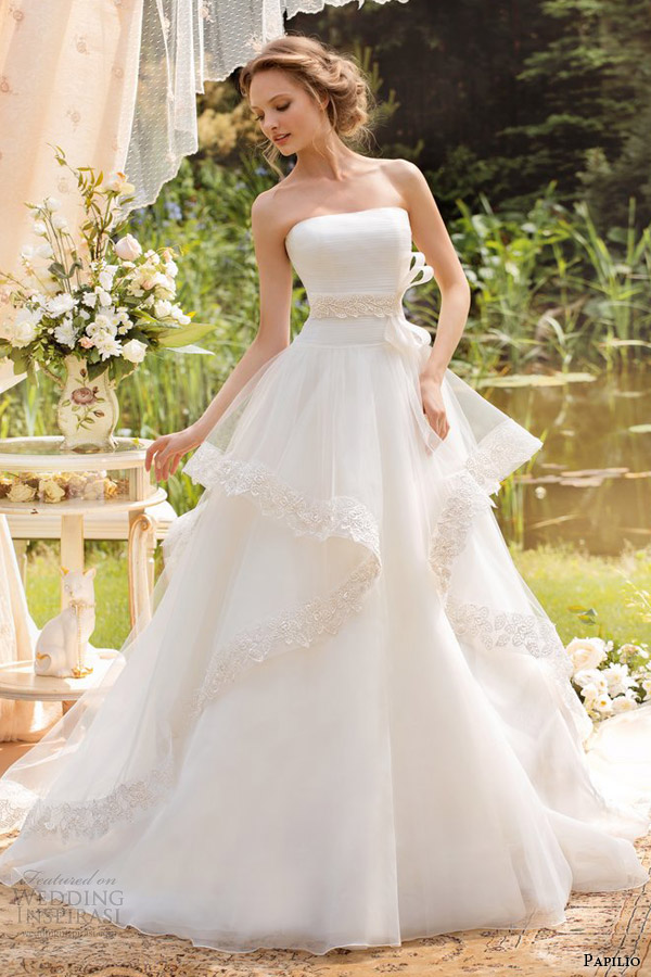 2014 papilio romantic wedding dress merinella