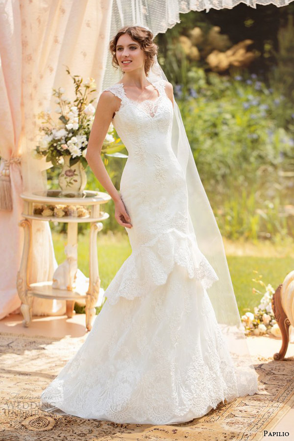 2014 papilio romantic wedding dress palmira mermaid gown