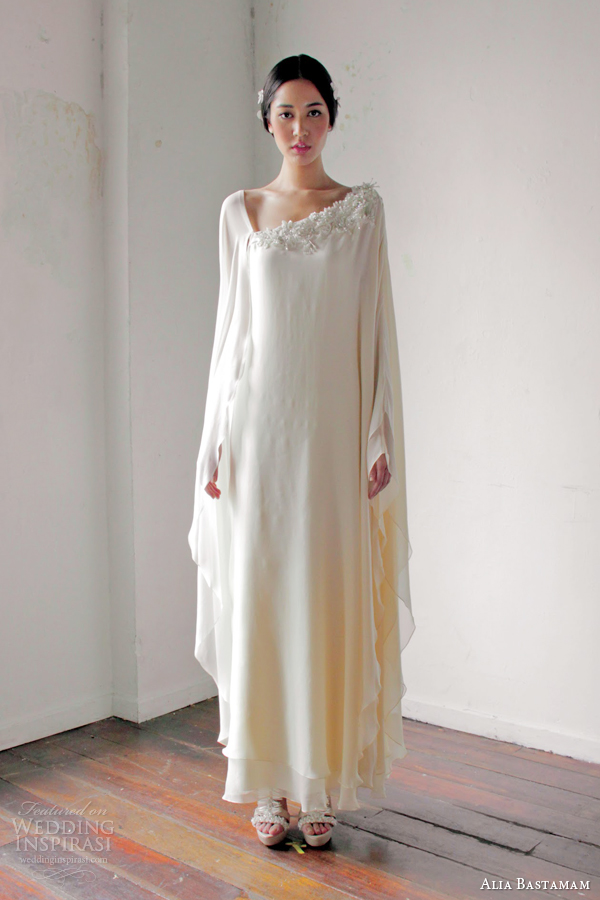 kaftan style wedding dress