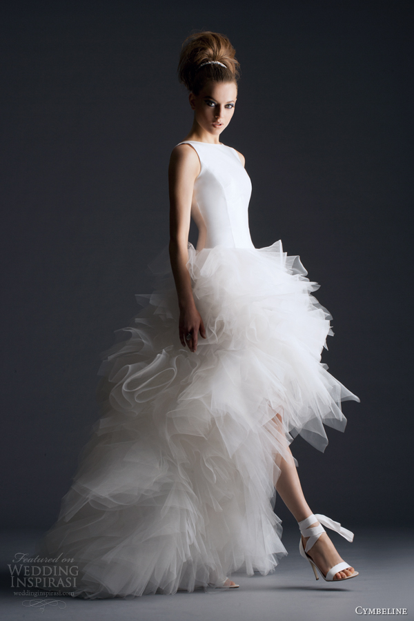 cymbeline bridal 2014 haora sleeveless wedding dress