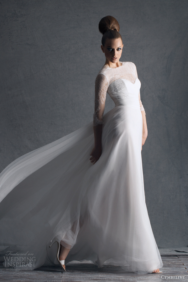 cymbeline paris 2014 bridal himalaya wedding dress sleeves