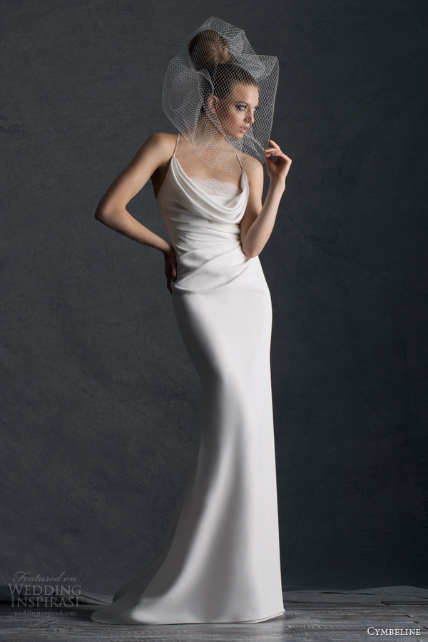 cymbeline paris 2014 hermione wedding dress cowl neck