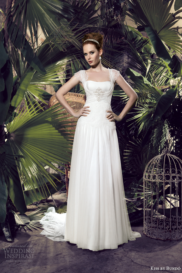 kiss by bundo 2014 kary cap sleeve wedding dress