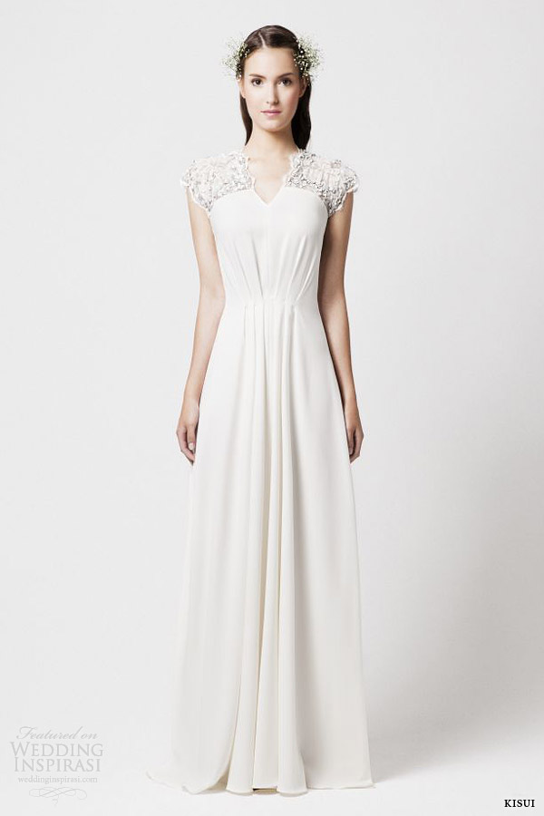kisui bride 2014 taja cap sleeve wedding dress kisui bride 2014 taja cap sleeve wedding dress