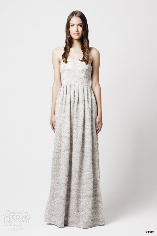 kisui wedding dress 2014 baina strapless gown
