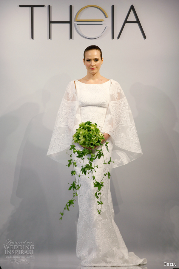 theia bridal 2014 wedding dress style 890085 cape jacket