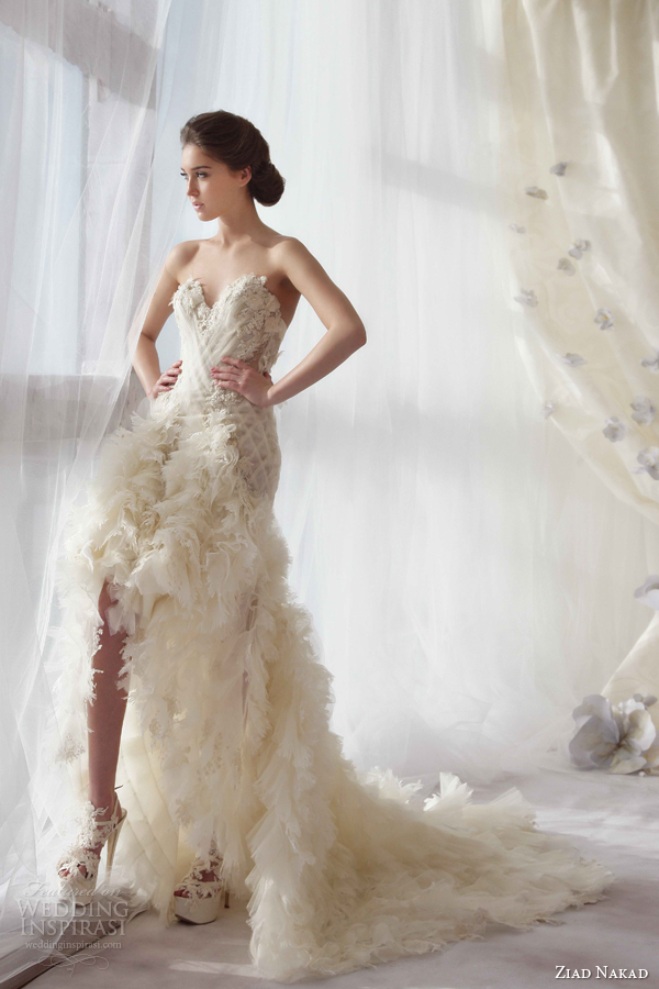 ziad nakad 2013 2014 wedding dress strapless color ziad nakad 2013 2014 wedding dress strapless color