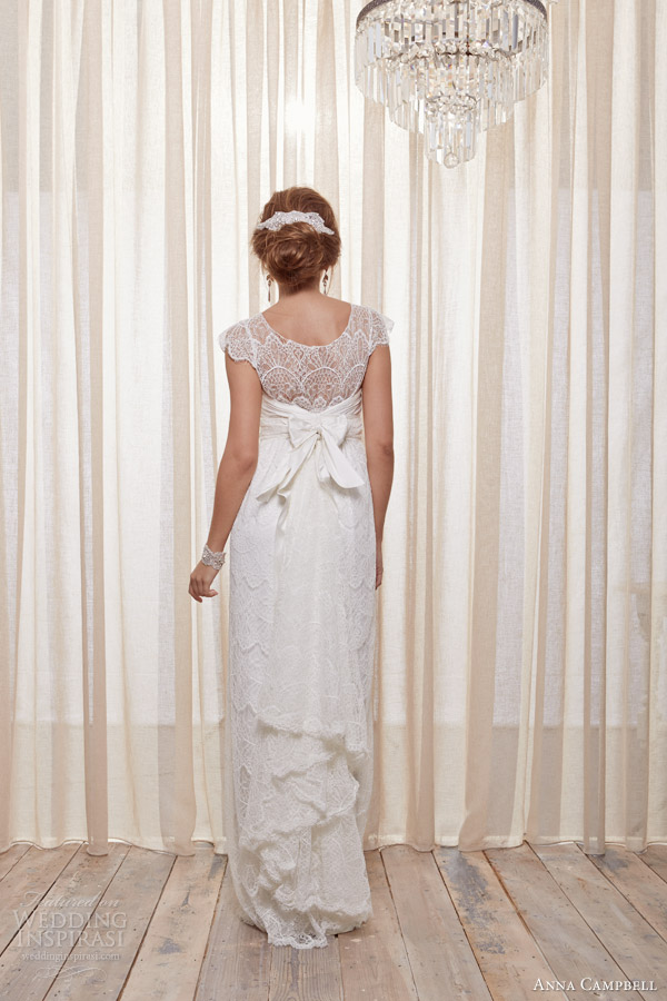 anna campbell 2013 2014 isobelle cap sleeve wedding dress back