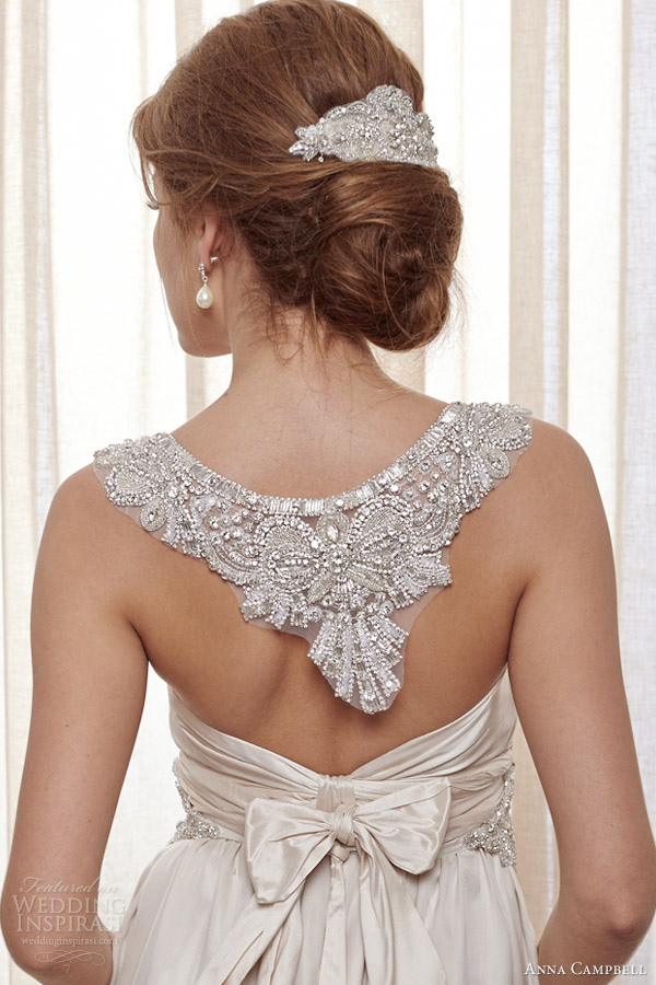 anna campbell 2014 wedding dresses amity latte gown back close up