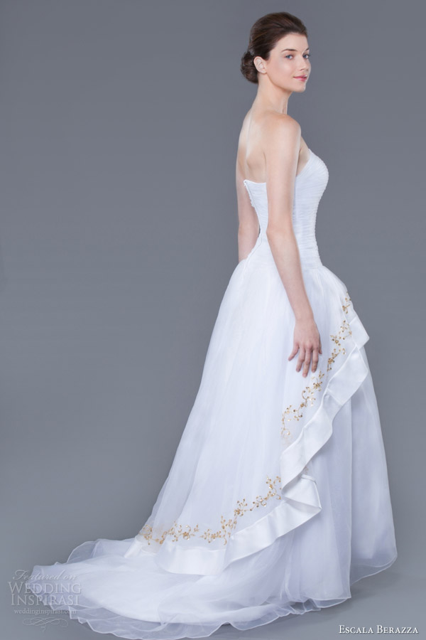 escala berazza custom made wedding dresses valentina strapless gown