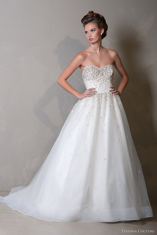 eugenia couture 2014 bridal viviana strapless wedding dress