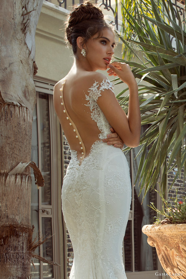 galia lahav 2014 empress 2 isabella wedding dress back view close up