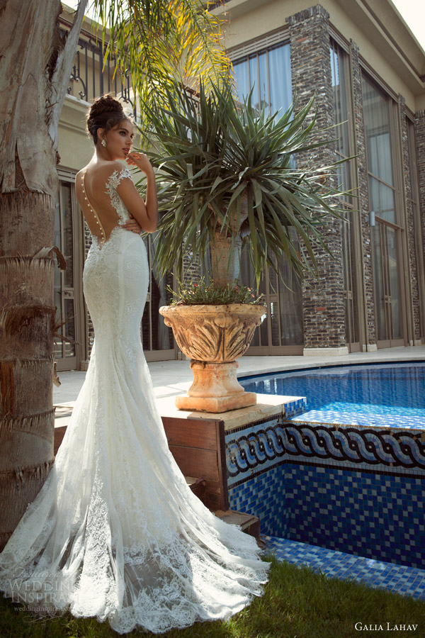 galia lahav 2014 empress 2 isabella wedding dress back view lace train