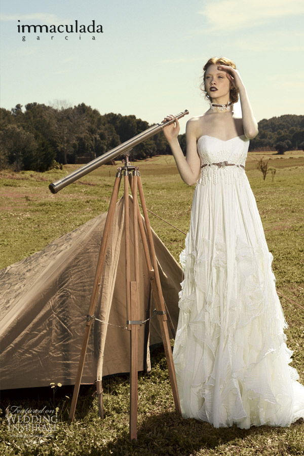 inmaculada garcia 2014 bridal savanna tales ghana strapless wedding dress