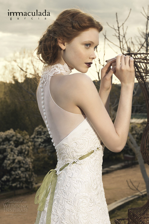 inmaculada garcia wedding dresses 2014 tipei gown illusion back