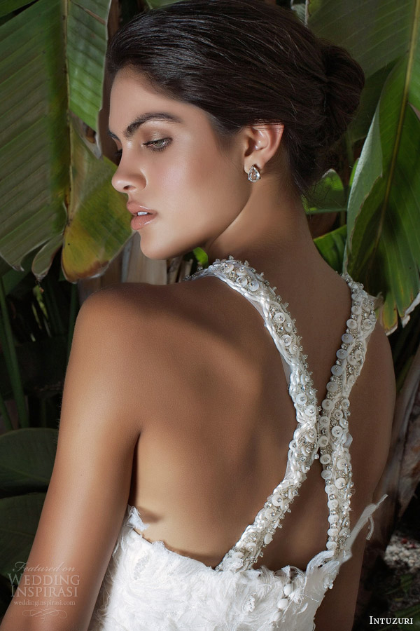 intuzuri bridal 2014 collection blair wedding dress straps back