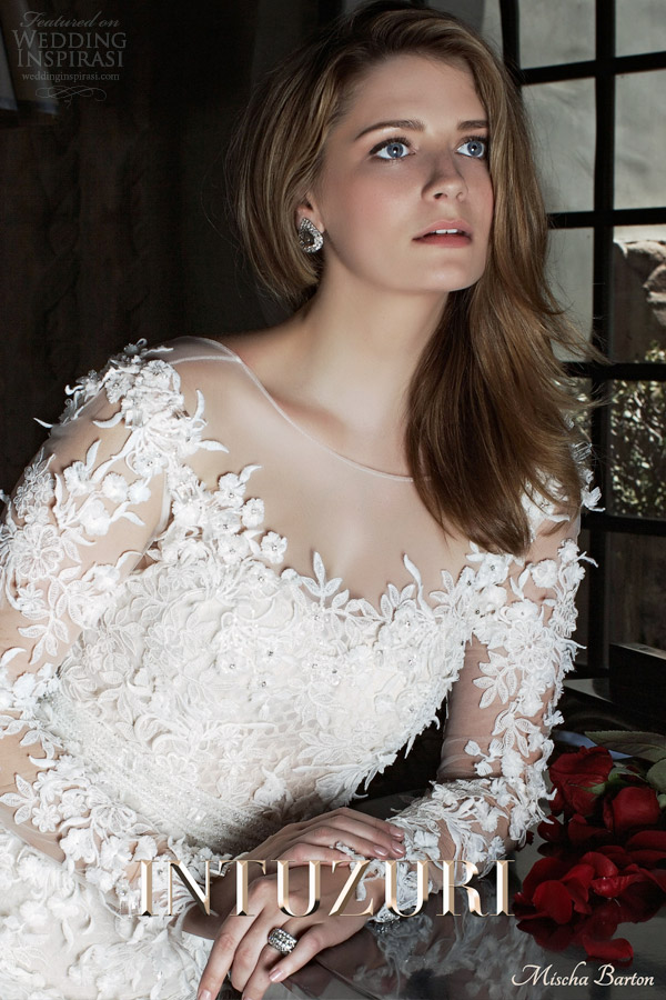 intuzuri mischa barton 2014 bridal campaign bijou wedding dress