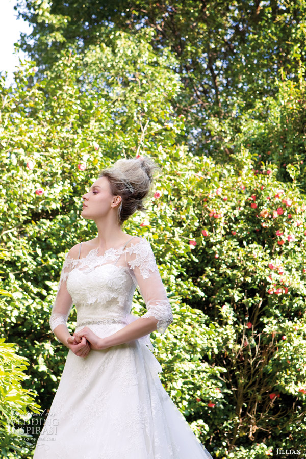 jillian sposa 2014 azalea collection strapless wedding dress style 95808 sleeve option