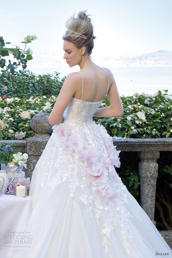 jillian sposa bridal 2014 sleeveless wedding dress style 95805 back close up