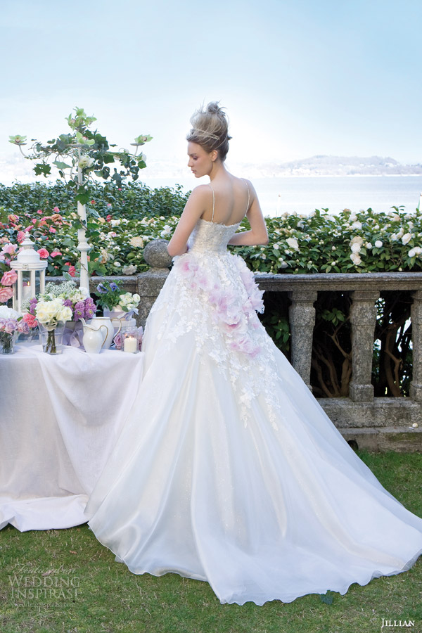 jillian sposa bridal 2014 sleeveless wedding dress style 95805 back