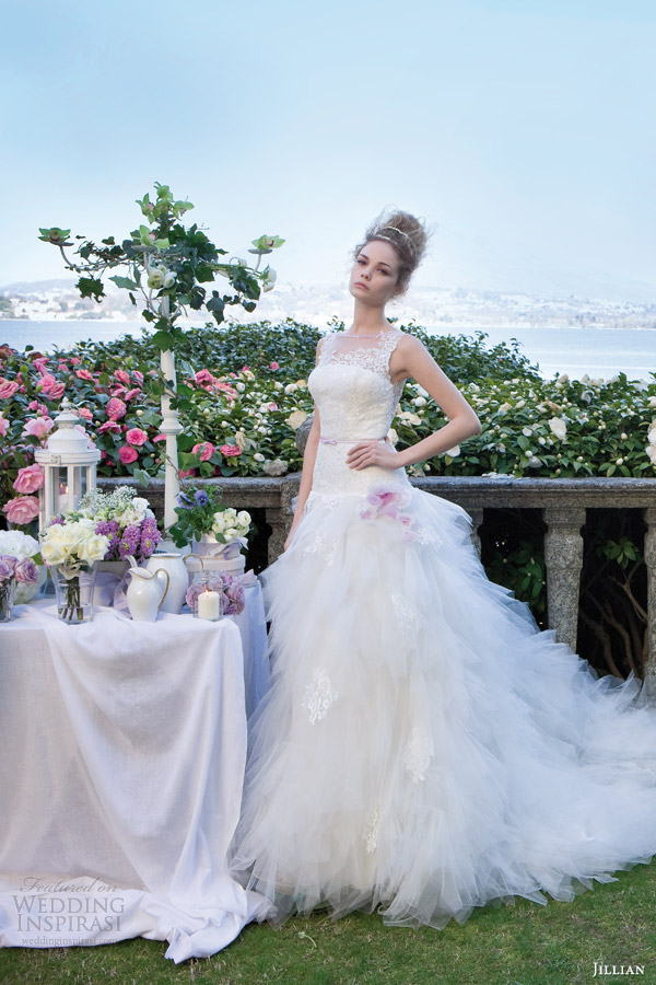 jillian sposa bridal 2014 sleeveless wedding dress style 95811 full view