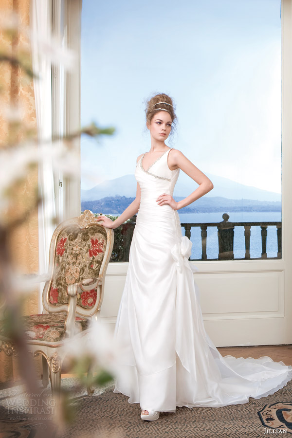 jillian sposa wedding dress 2014 bridal gown sleeveless style 95802