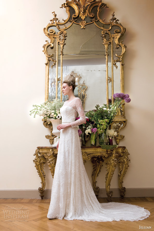 jillian sposa wedding dress 2014 long sleeve gown style 95813