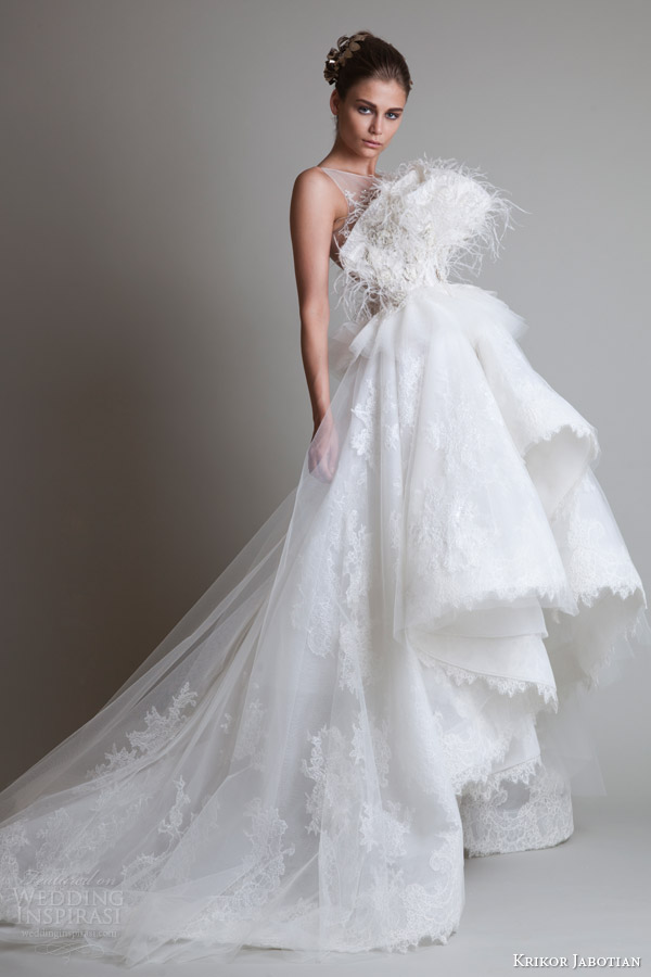 krikor jabotian wedding dresses 2014 sleeveless gown