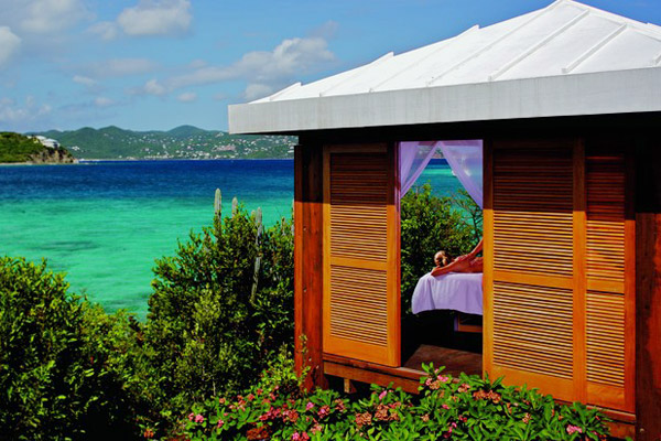 The Ritz-Carlton, St. Thomas indulgent spa treatment for your wedding guests -The Spa Beach Cabana, perfect for a relaxing massage