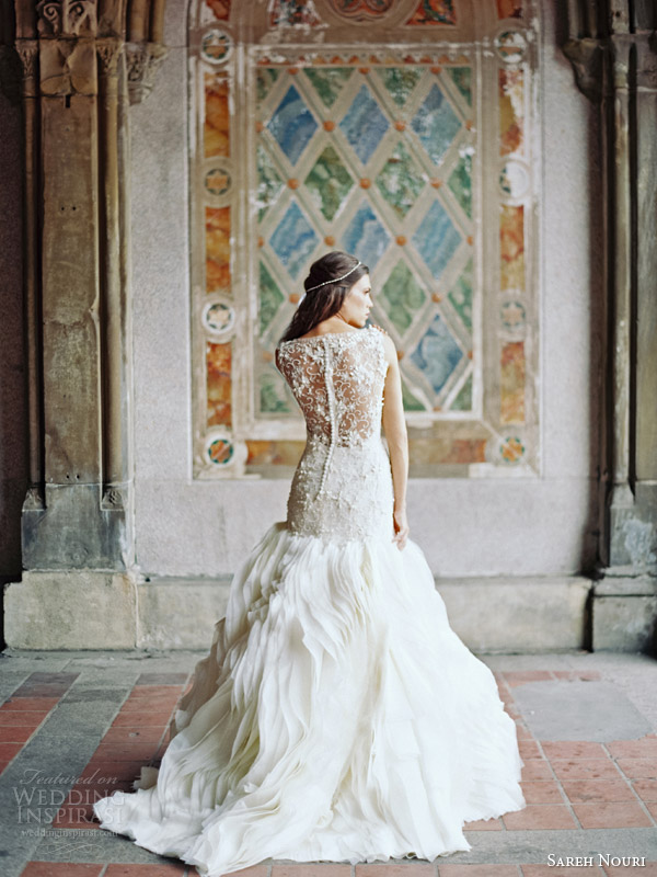 sareh nouri bridal fall 2014 field of love wedding dress back sareh nouri bridal fall 2014 field of love wedding dress back