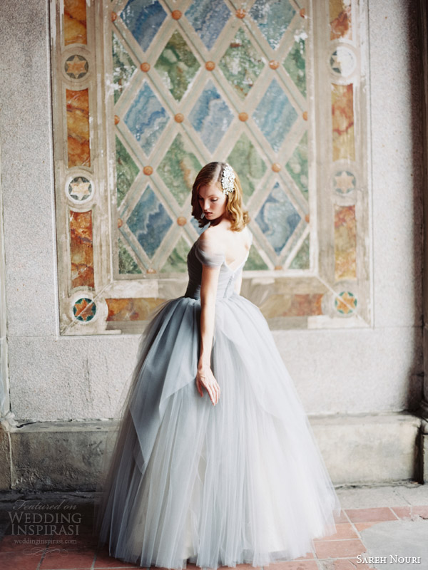 sareh nouri bridal fall 2014 marie antoinette wedding dress powder blue back