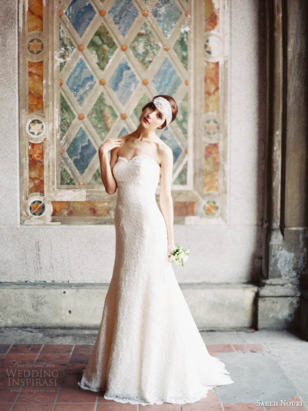 sareh nouri fall 2014 bridal allie strapless wedding dress