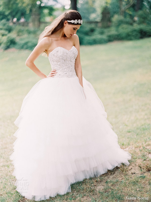 sareh nouri wedding dresses fall 2014 lily strapless ball gown