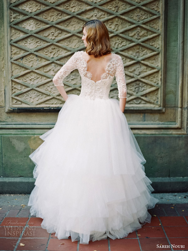 sareh nouri ziba wedding dress fall 2014 back view