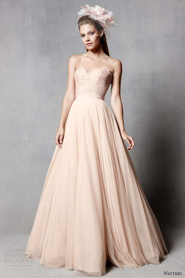 watters brides spring 2014 pink wedding dress style 5089B 5018B watters brides spring 2014 pink wedding dress style 5089B 5018B